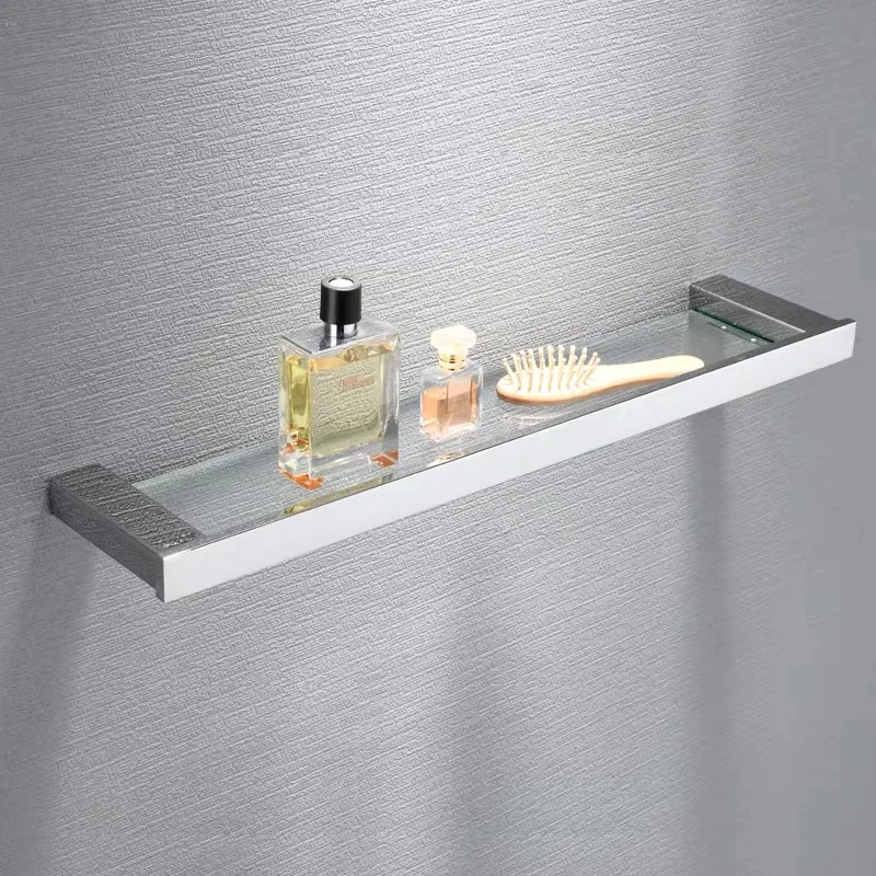 Полки для ванной комнаты черный/хром нержавеющая сталь перфорированный