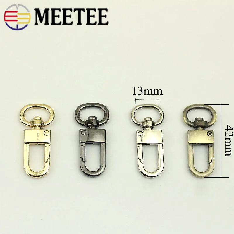 

20pcs 13/16/19mm Oval Bag Strap Metal Hook Buckles Handbag Chain Swivel Trigger Snap DIY Purse Luggage Hardware Accessorie