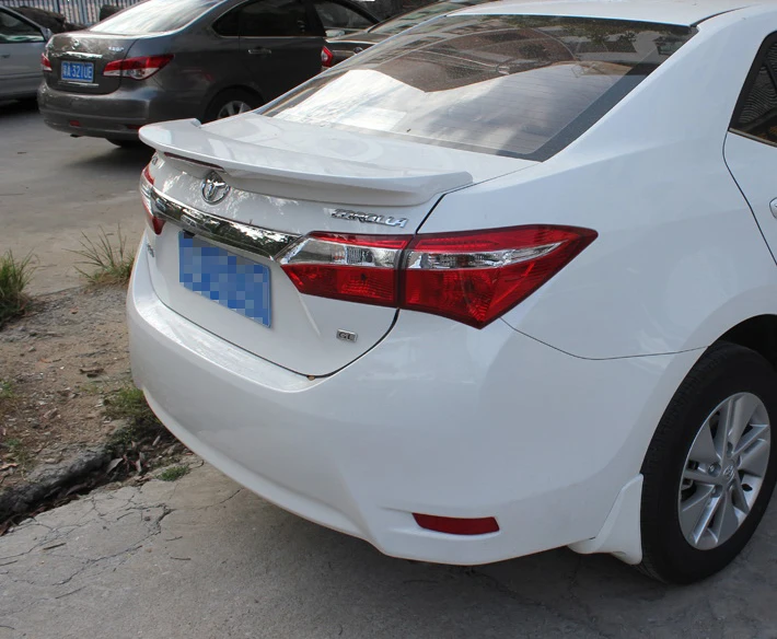 Спойлер для Corolla 2014-2017 Toyota DLEDK ABS пластик Материал заднее крыло автомобиля Цвет