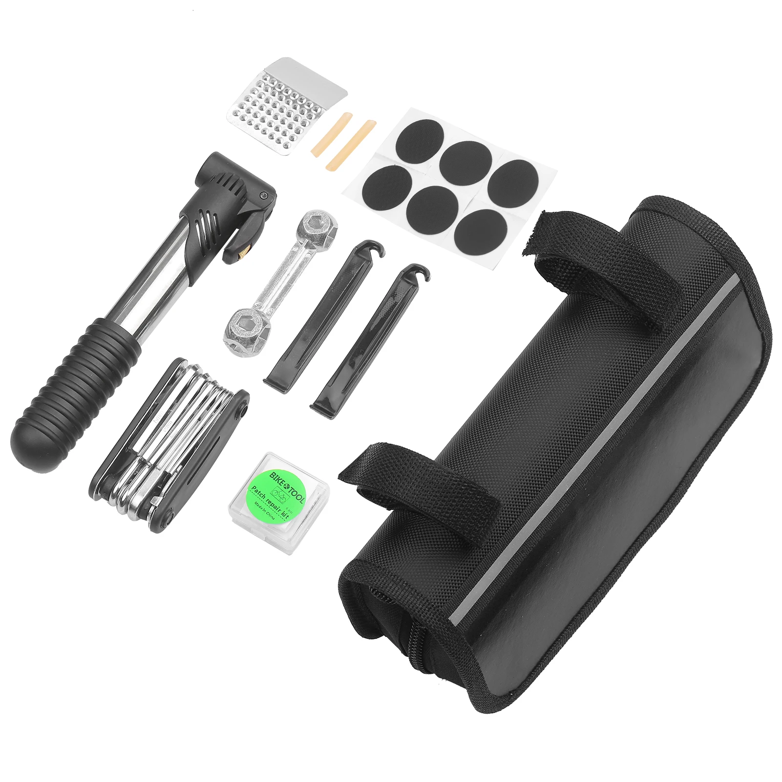

Bicycle Repairing Kit Multifunctional Tire Patch Rapair Tools Multipurpose Use