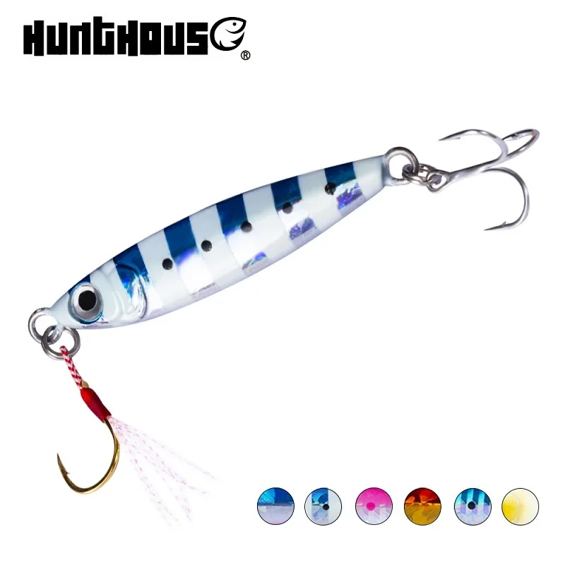 Hunthouse джиг приманка для литья ложка 15/25/30/45 г LW801 isca искусственное литье pesca