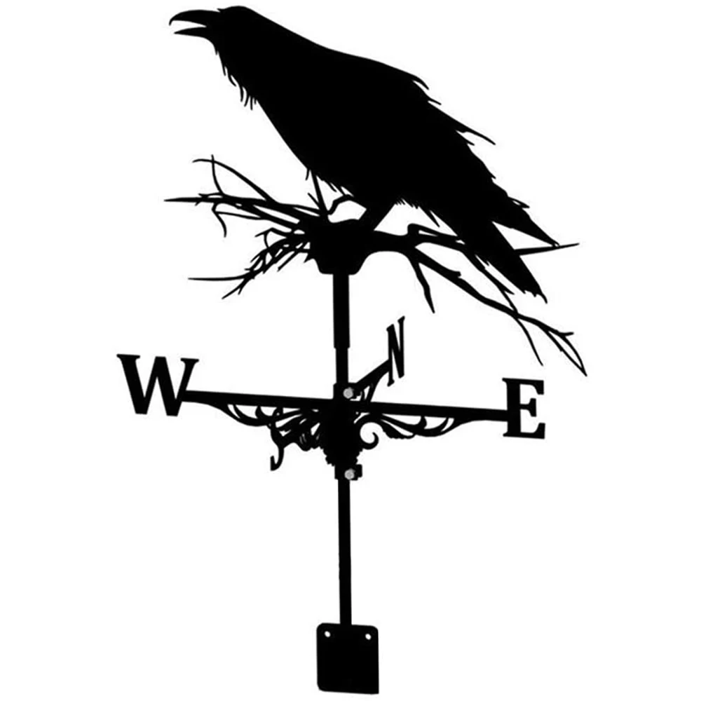 

Ветряная лопатка, украшение ручной работы, прочная нержавеющая сталь, европейский стиль, Ретро модель вороны, железная искусство, товары дл...