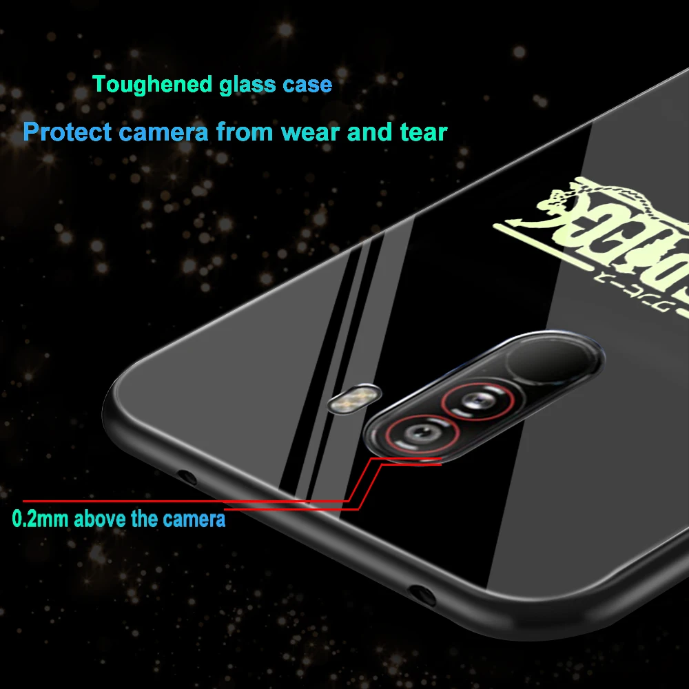 ciciber For Xiaomi MI 9 8 6X A2 MIX 2 2S PocoPhone F1 Phone Cases Redmi Note 7 6 5 Pro Plus Luminous Glass One Piece Cover |