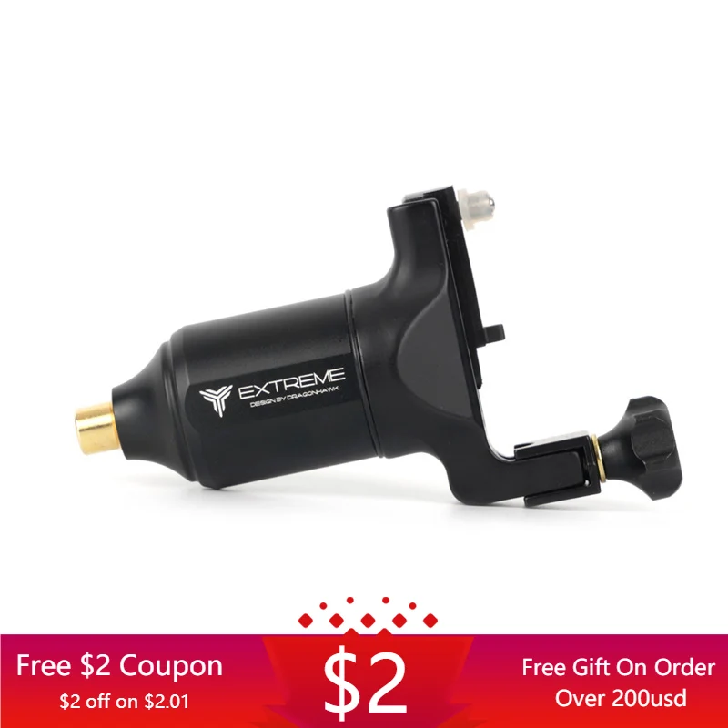 Экстремально регулируемый ход татуировки двойной двигатель машина прямой