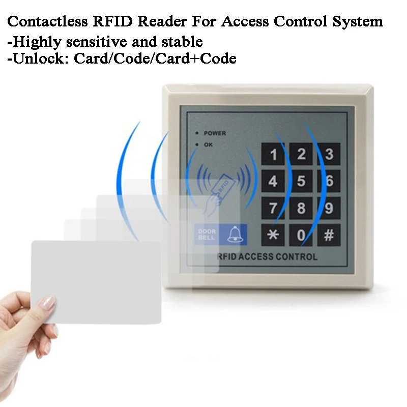 Домофон с идентификационным кодом и RFID-блокировкой 2000 пользователей |