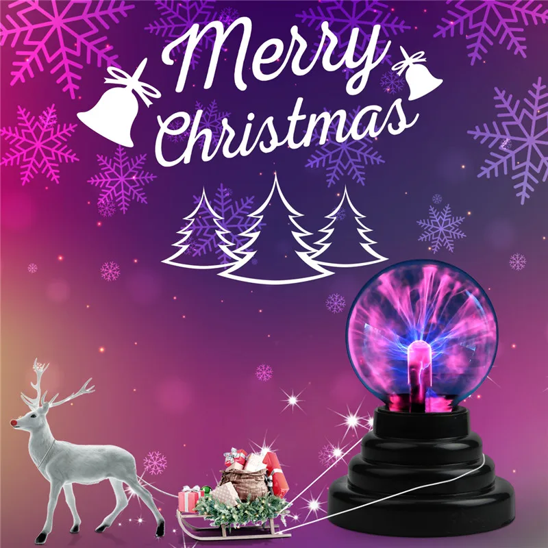 Sunligoo Plasma Ball Light Thunder Lightning Plug In Touch Sensitive USB или питание от аккумулятора для