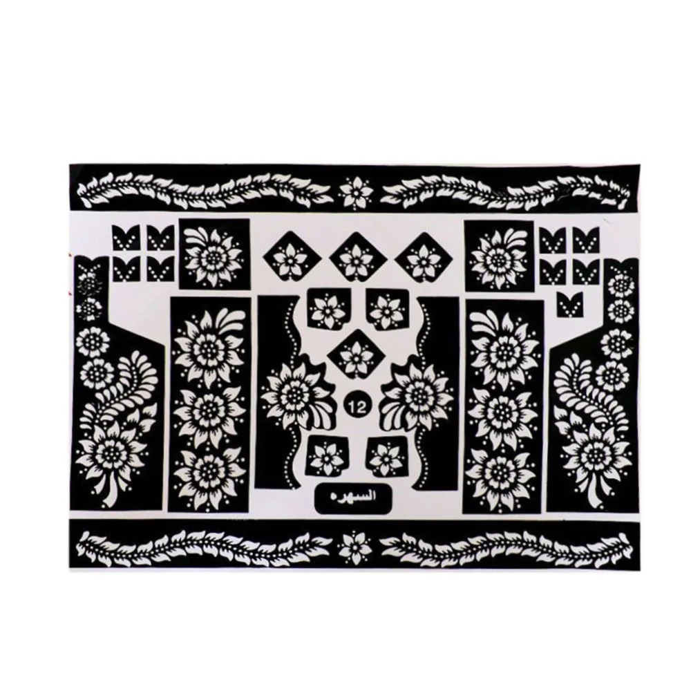 Шаблоны татуировки руки/ноги трафареты для татуировок хной аэрографии