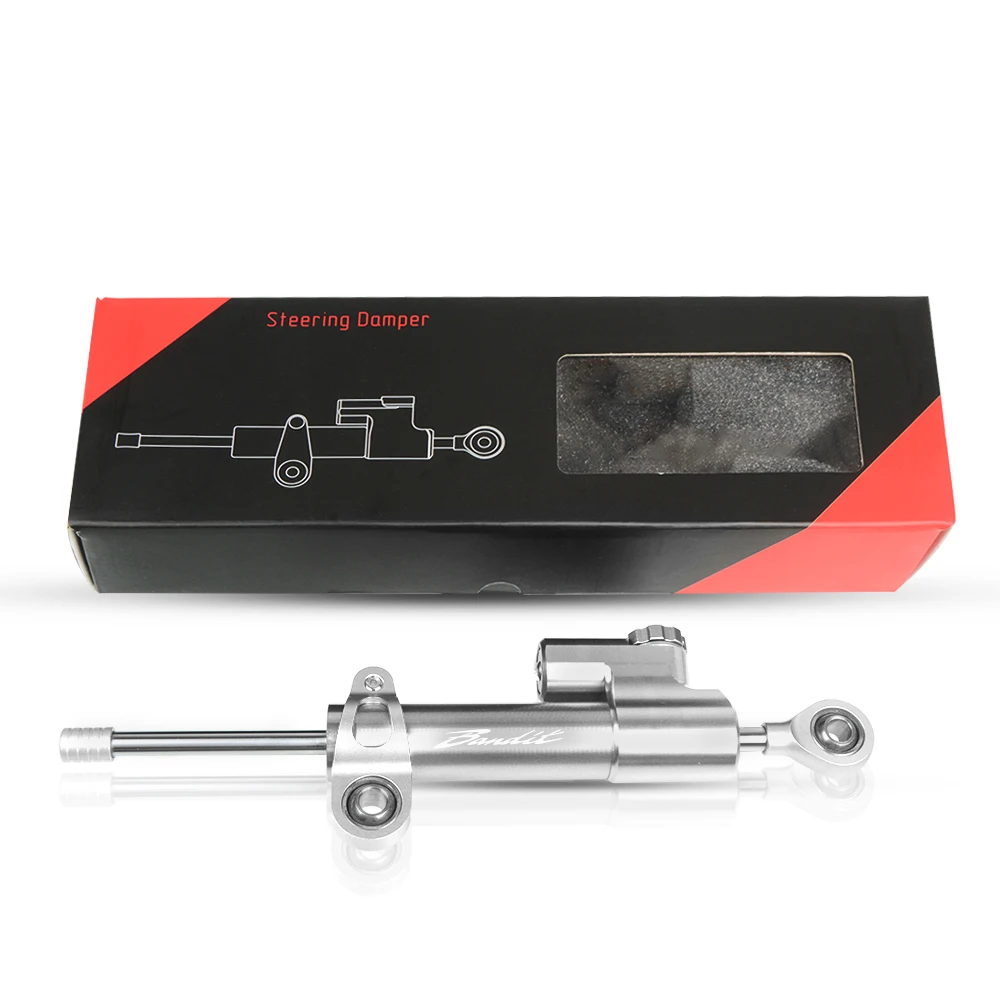 sliver and sliver Мотоцикл с ЧПУ рулевой демпфер монтажный стабилизатор Adjustablet для SUZUKI GSF 250 600 600S 650 650S 650N 1200 1250 Bandit 650S - Цвет: sliver and sliver