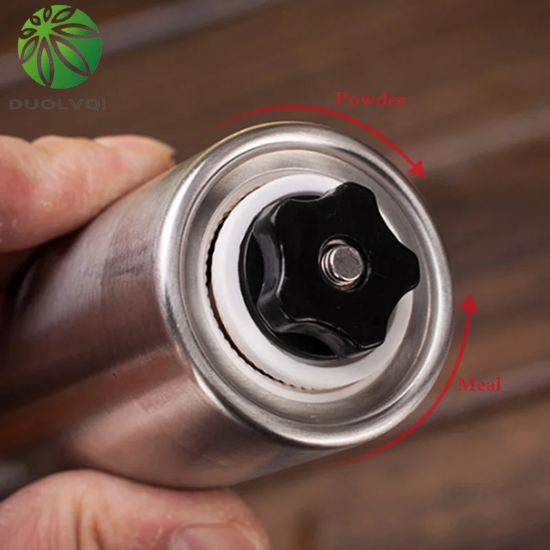 Ручная кофемолка из нержавеющей стали регулируемая Портативные