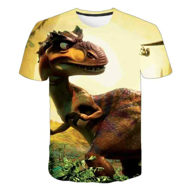 

Women harajuku dinosaur T-shirt 3D boys girls fashion clothes, animal printed T-shirt, children's summer cartoon T-shirt clothes