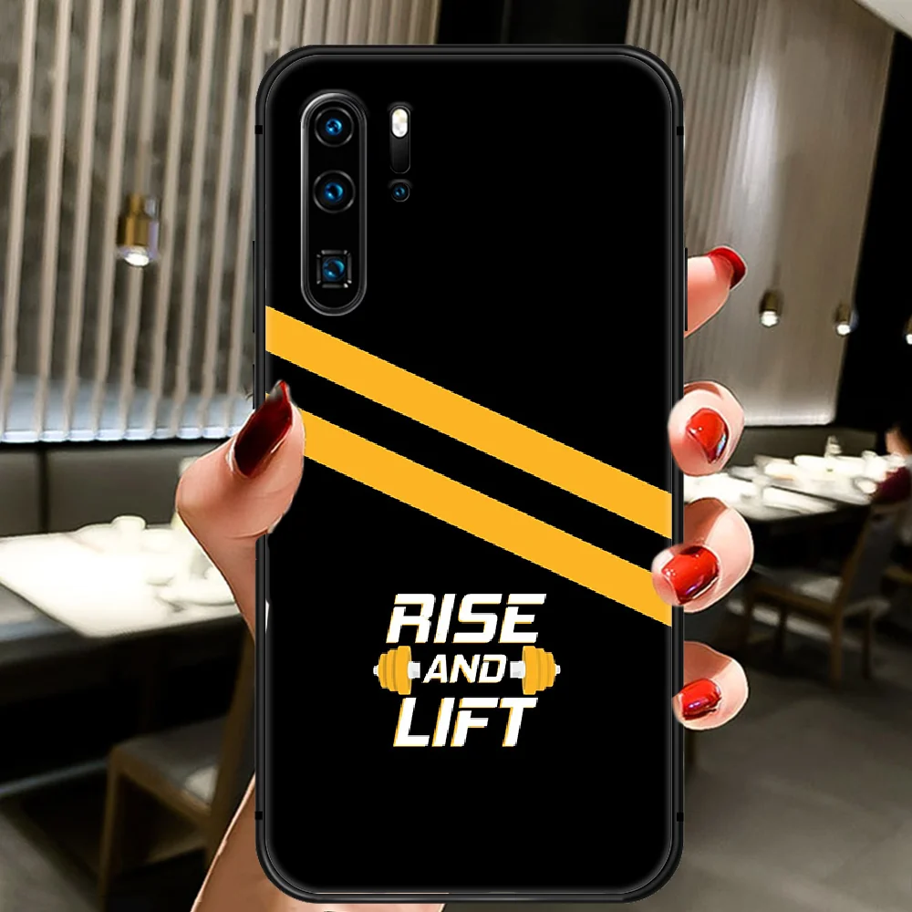 

project rock To fight Phone Case Cover Hull For Huawei P8 P9 P10 P20 P30 P40 Lite Pro Plus Smart Z 2019 black Bumper Fashion