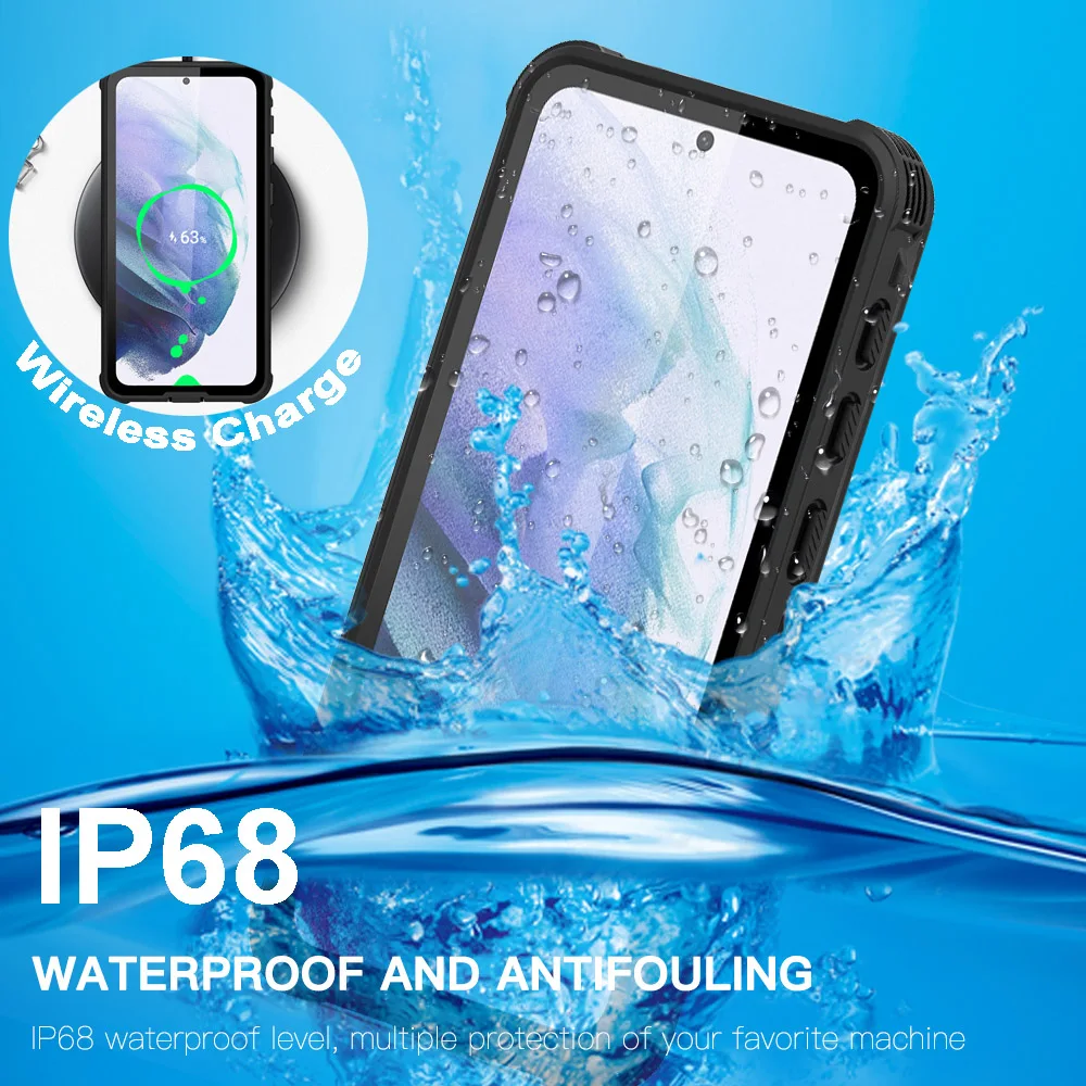 

IP68 Водонепроницаемый чехол для телефона Samsung Galaxy S21 100% оригинальный противоударный сверхпрочный чехол