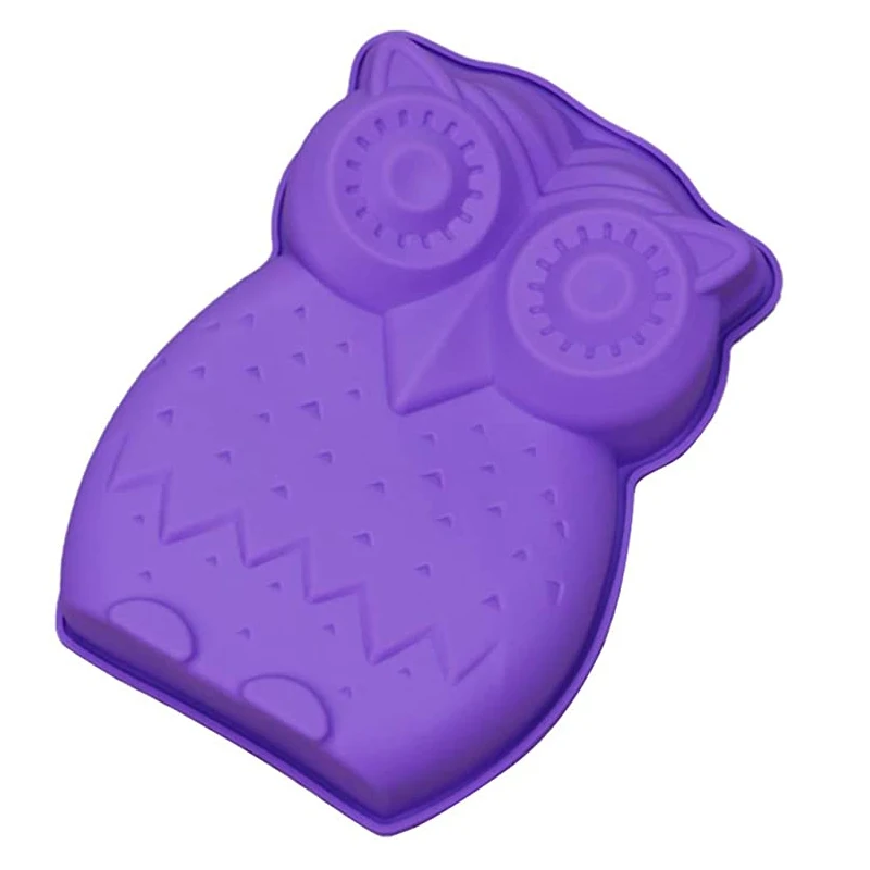 

Owl Shape Silicone Mould Nonstick Cake Bunts Tin Silicone Bakeware Mold Tray for Birthday Anniversary Cheesecake Loaf and Bread