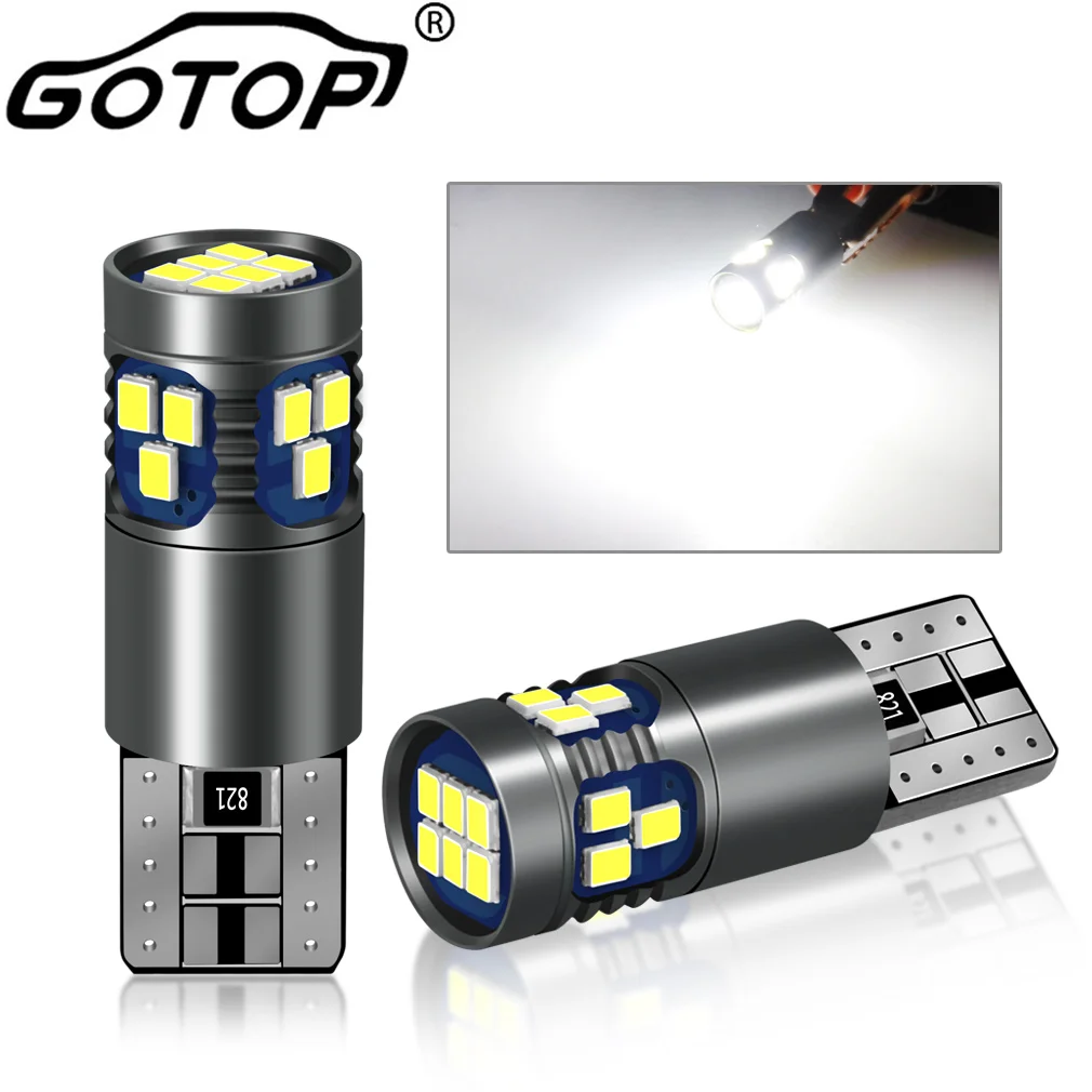 

2 шт. W5W Светодиодный фонарь Canbus 168 194 T10 Сигнальный фонарь 18SMD 3030 Автомобили Боковой габаритный фонарь Лампа номерного знака Автомобиль
