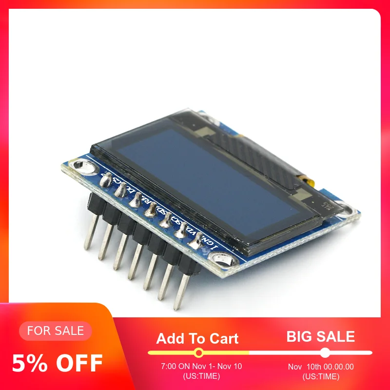 0 96 дюймов IIC Серийный желтый синий OLED дисплей модуль 128X64 IEC SSD1306 12864 плата с ЖК