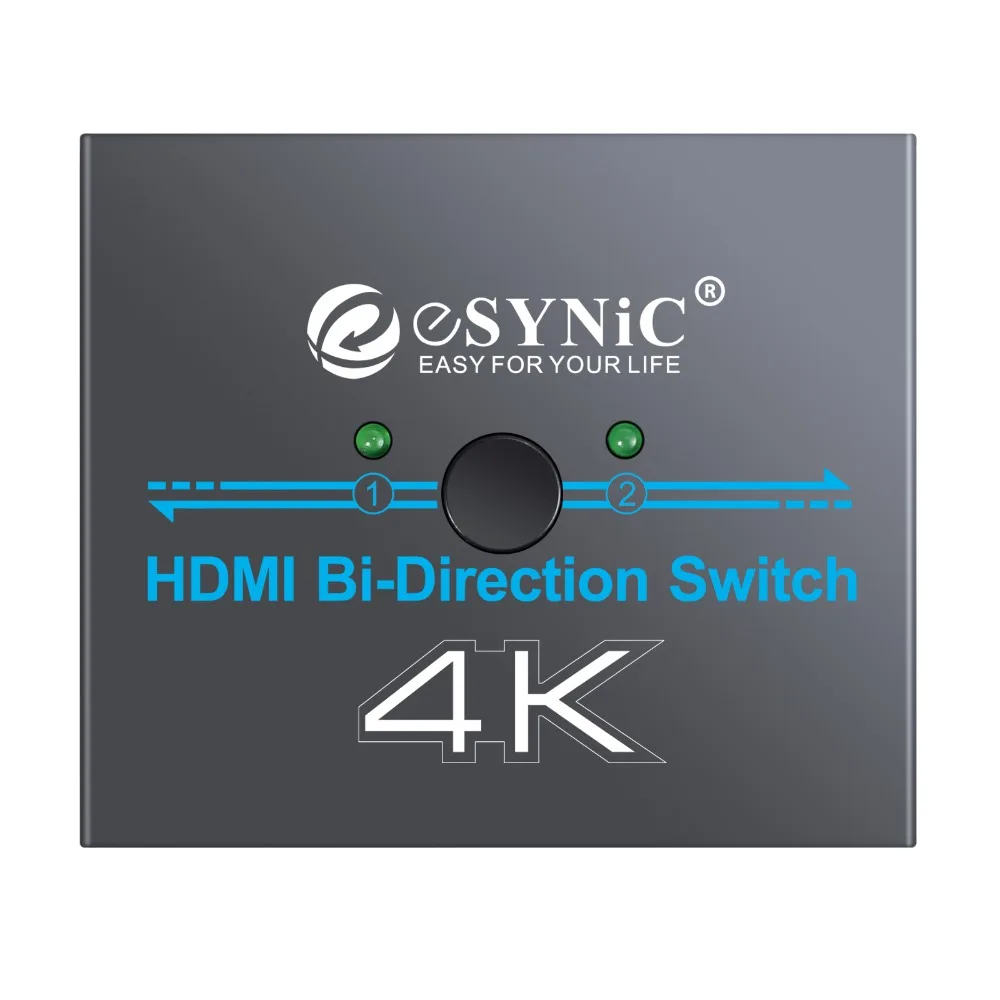 Proster 3D HDMI разделитель двунаправленный переключатель поддерживает 4K Ultra HD коммутатор DAC 2 входа в 1 выход dac