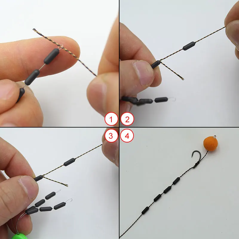 

9PCS/Pack Tungsten Sinkers Hooklink Weights for Carp Fishing Terminal Tackle Accessories for Carp Rig Size 0.07g 0.09g