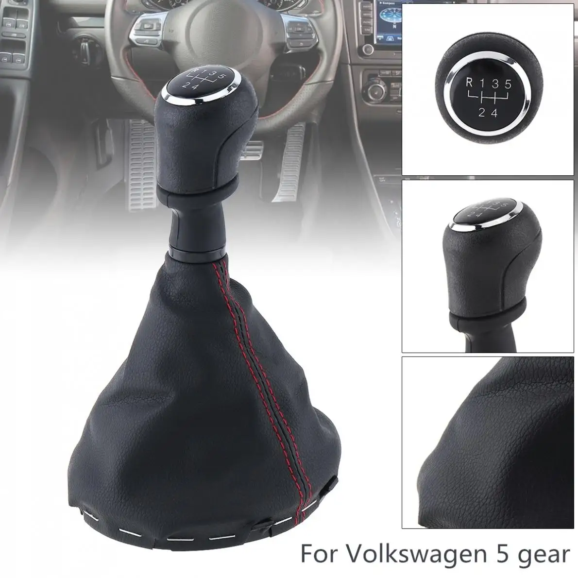 5 скоростная Черная Ручка рычага переключения передач автомобиля С Пылезащитным