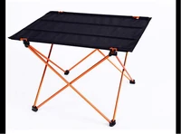 portable foldable folding table desk furniture outdoor picnic aluminium alloy ultralight beach table orange and red