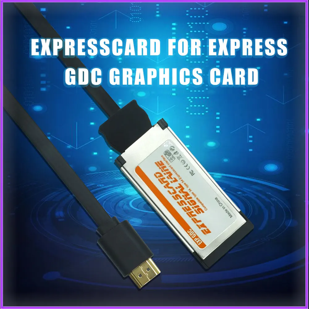 Expresscard для HDMI-совместимого кабеля адаптера для EXP GDC графического интерфейса для ноутбука Прямая поставка