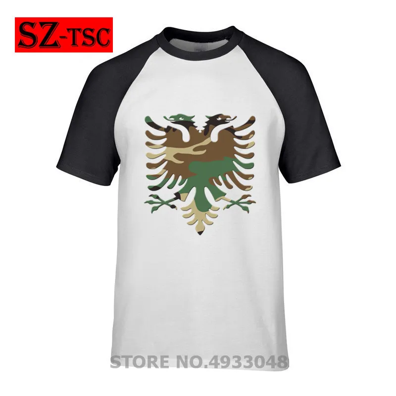 Мужская футболка с коротким рукавом камуфляжная 3D принтом орла круглый воротник