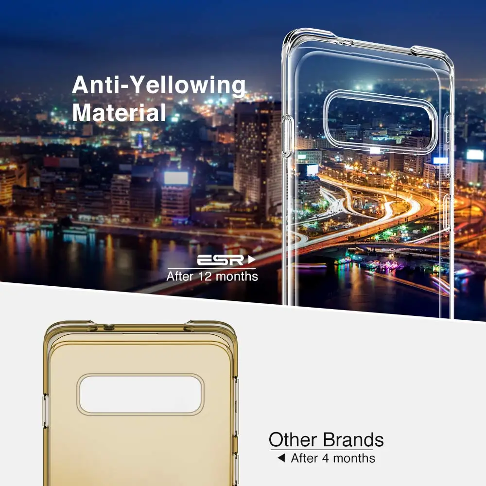 Мягкий ТПУ чехол ESR для Samsung Galaxy S10 Plus Ультратонкий Прозрачный бампер с