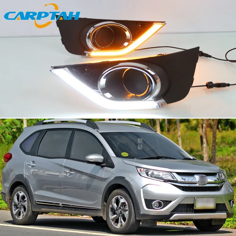 Светодиодные дневные ходовые огни светильник для Honda BR V BRV 2015 2018 2019