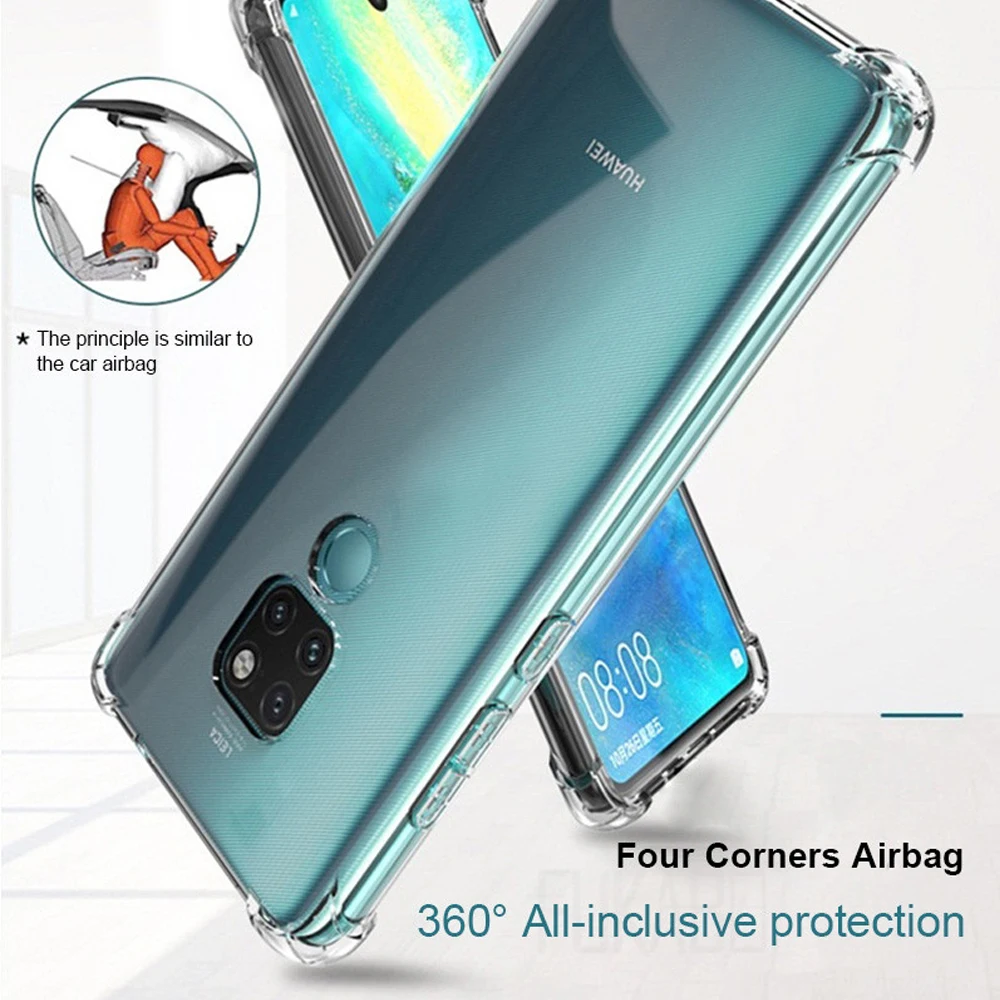 ТПУ чехлы для huawei P40 P30 P20 lite pro Силиконовый чехол bumpe подходит противоударный