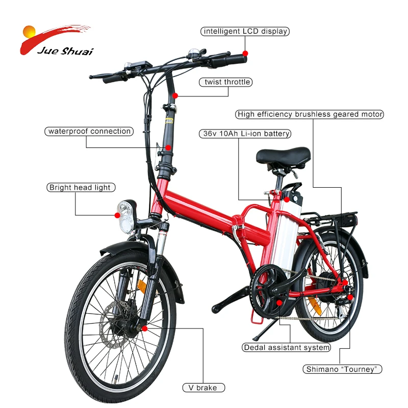 Ebike Elctric велосипед 36V10Ah MTB складной 20 дюймов 250 Вт дисковый тормоз V Barke Детский