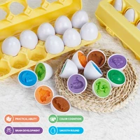 3d puzzle for children montessori materials toys learning educational smart eggs dinosaur traffic shape match game math toys
