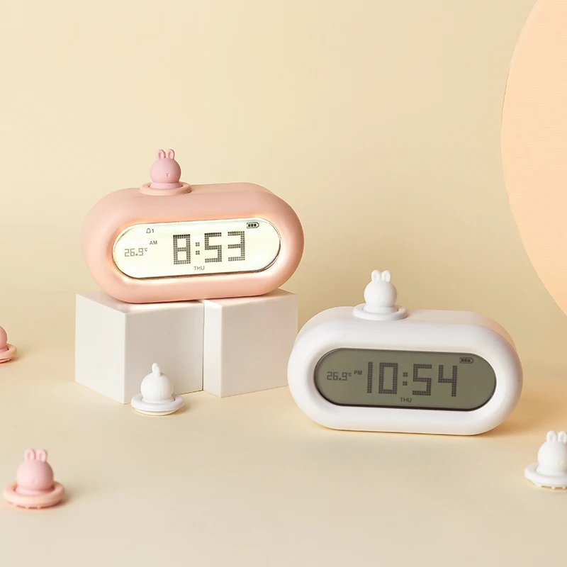

Mini Cute LED Digital Clock Creative Kids Bedside Table Analog Digital Clock Reloj Despertador Digital Home Decoration BF50DC