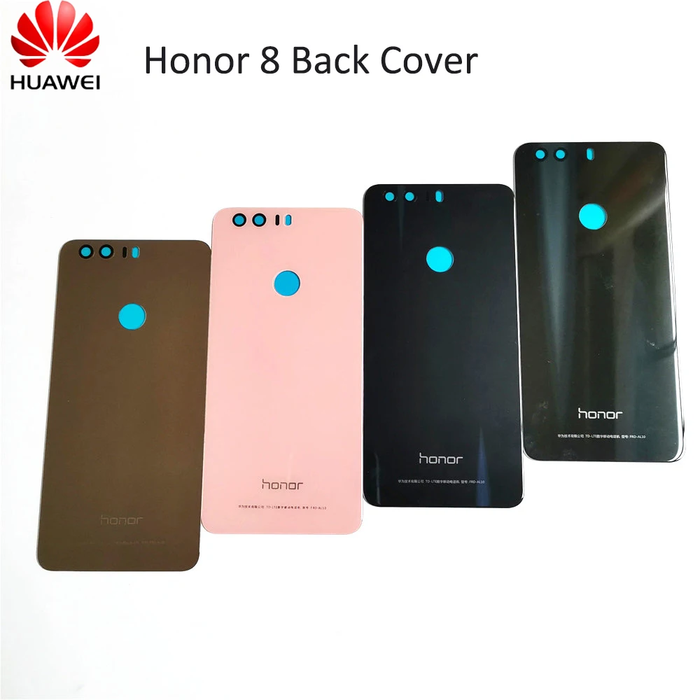 

For Huawei Honor 8 Battery Cover 100% Original Back Glass Rear Door Housing Case For Honor8 Cover Shell Replacement with glue