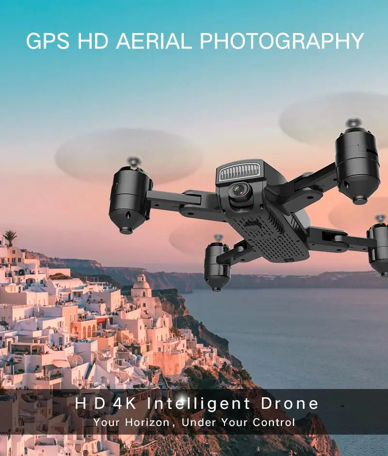 Квадрокоптер ZD8 RC 4K 1080P с Wi-Fi и камерой | Игрушки хобби