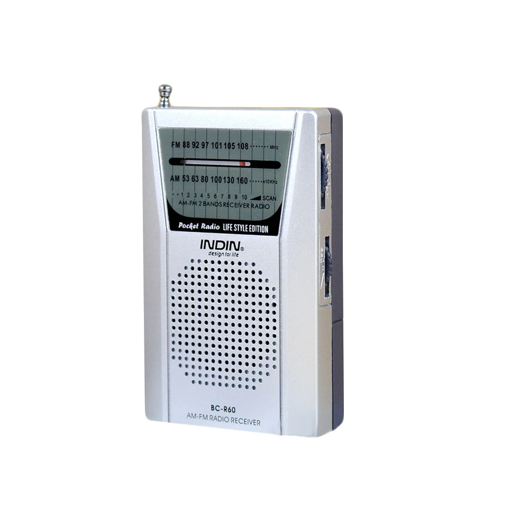 BC-R60 карманная телескопическая мини-антенна AM/FM 2-полосный радиоприемник с