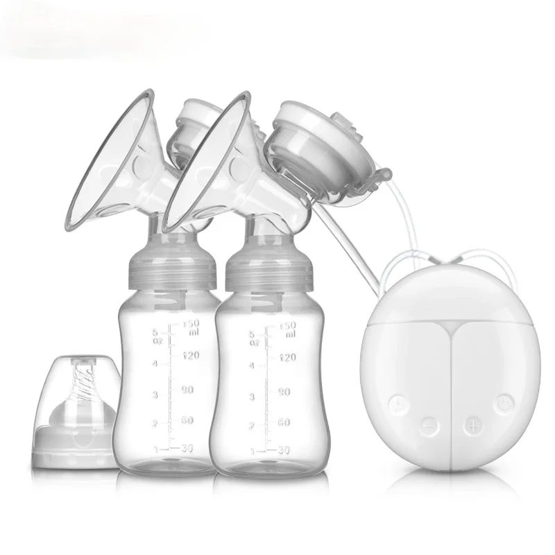 

ZIMEITU Double Electric Breast Pumps Powerful Nipple Suction USB Electric Breast Pump Pad Baby Milk Heat With Nippl Bottle Cold