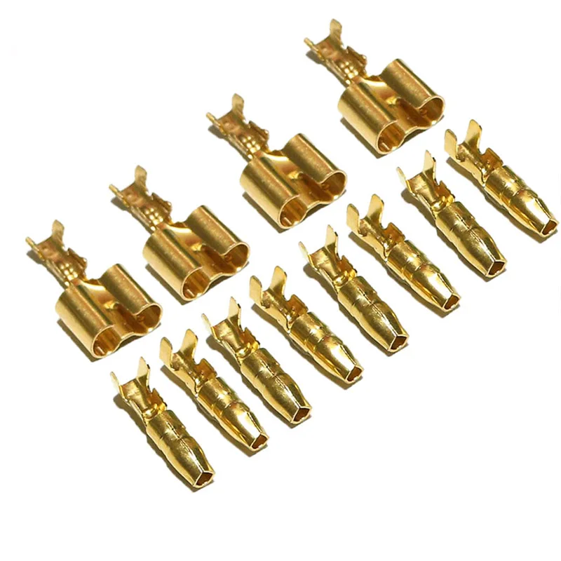 

70 Set 3.9 bullet terminal car electrical wire connector diameter 4mm Male + Female 1 : 2 Transparent sheath