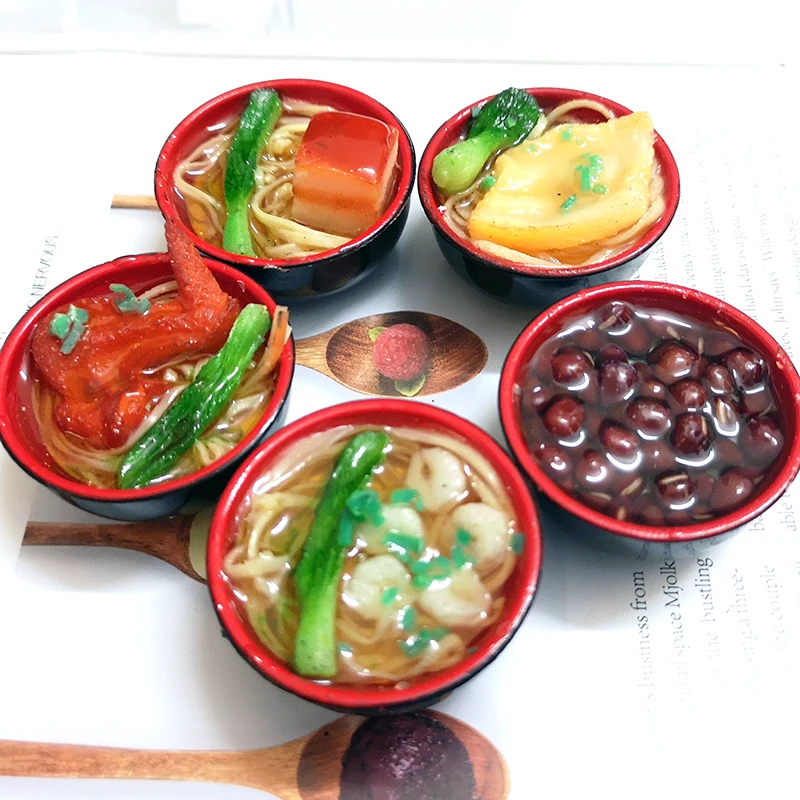 Миниатюрная кукла для кукольного домика в масштабе 1/6 2 шт. Китайская лапша