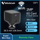 Vstarcam мини Камера 2MP экшн-камера с Wi-Fi подключением Камера 1500 мАч, Перезаряжаемые Батарея IP Камера AI PIR датчик обнаружения человеческого тела сигнализация ИК ночного видения