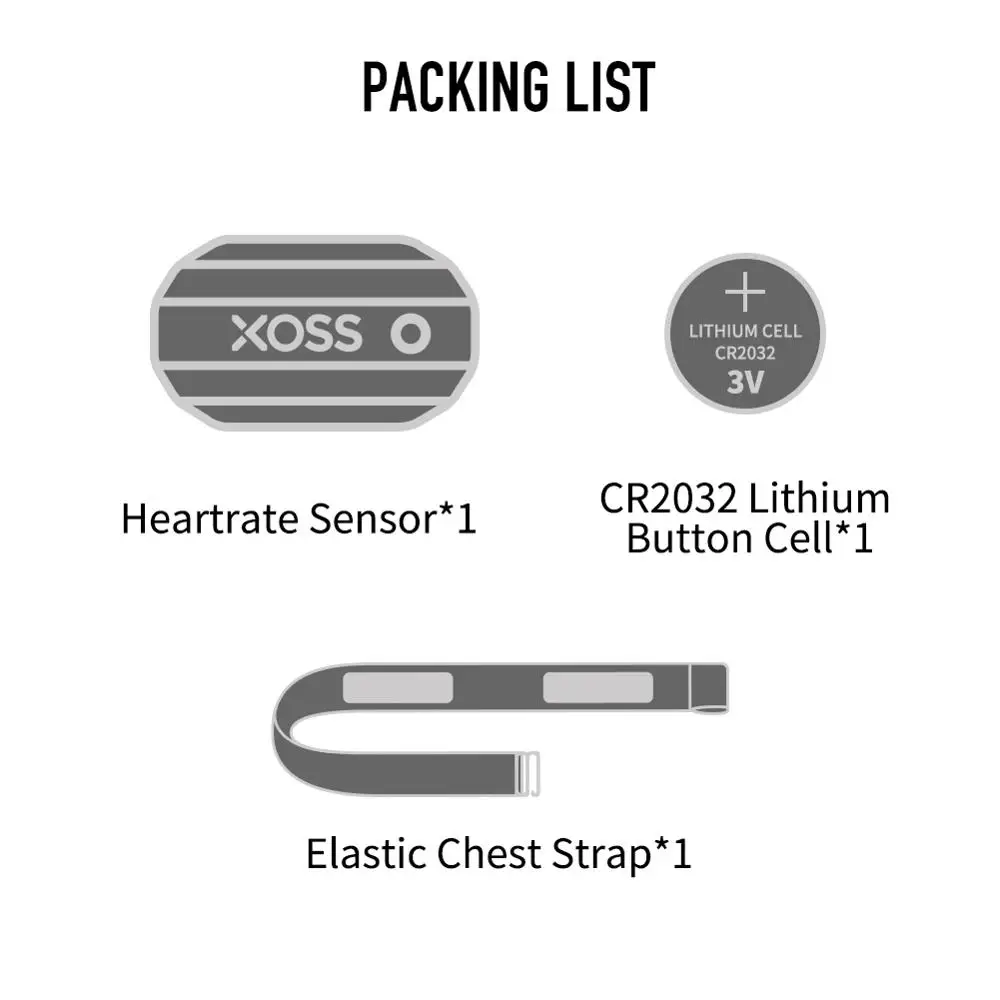 Фото Датчик сердечного ритма XOSS для велосипеда, нагрудный ремень, Bluetooth, ANT +, беспроводной водонепроницаемый смарт-датчик для велосипеда, более легкий, с длительным сроком службы №3