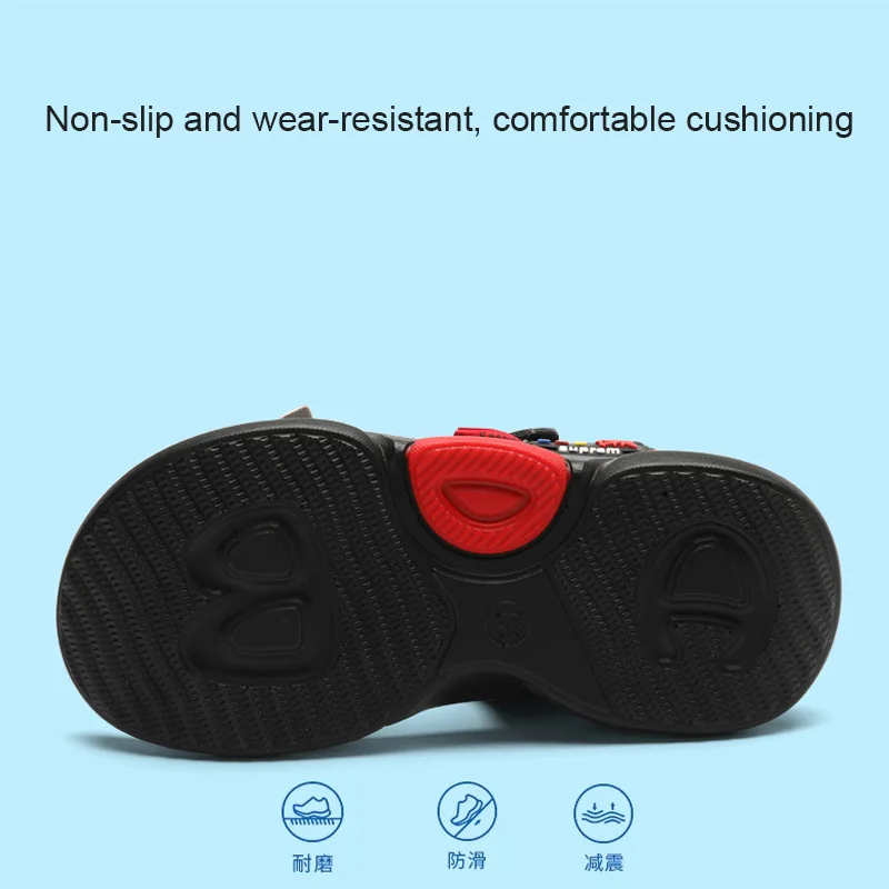 Сандалии детские кожаные в стиле ретро удобные босоножки для пляжа простая