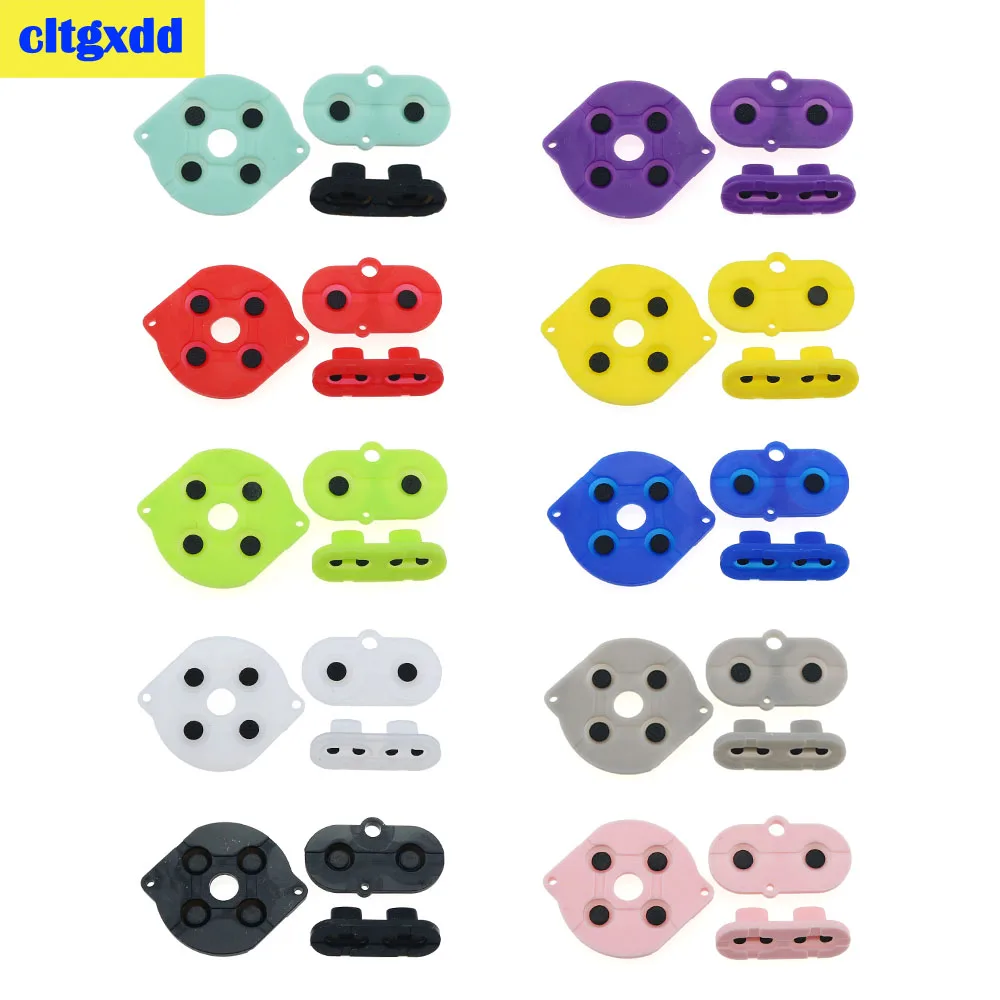 

1Set Colorful Rubber Conductive Buttons A B D-pad for Nintend Game boy color GBC Silicone Conductive Start Select Keypad