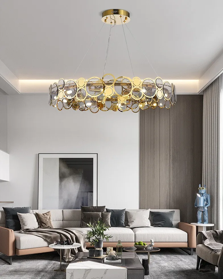 

Post modern chandelier living room chandelier simple LED restaurant bedroom chandelier clothing store decorative lamps