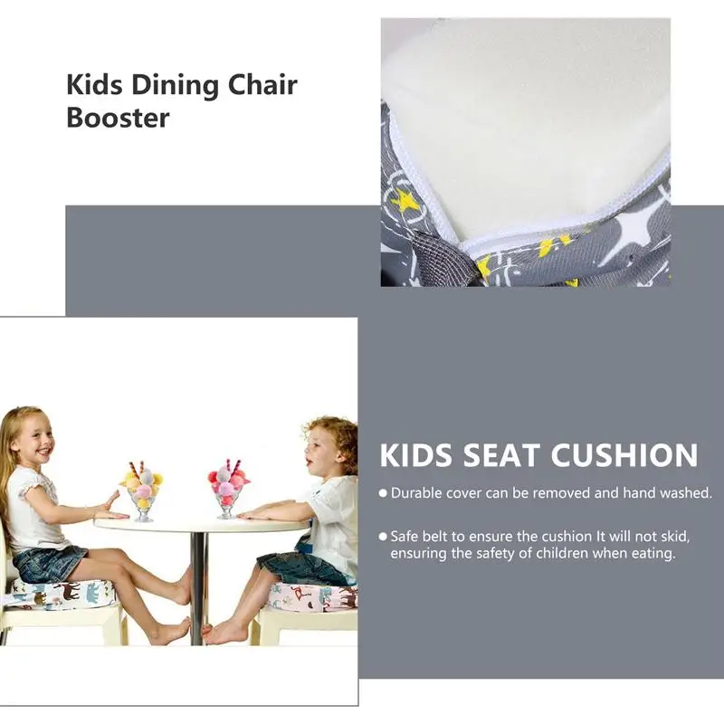 

1pc Kids Dining Chair Booster Cushion Baby Detachable Chair Booster Seat
