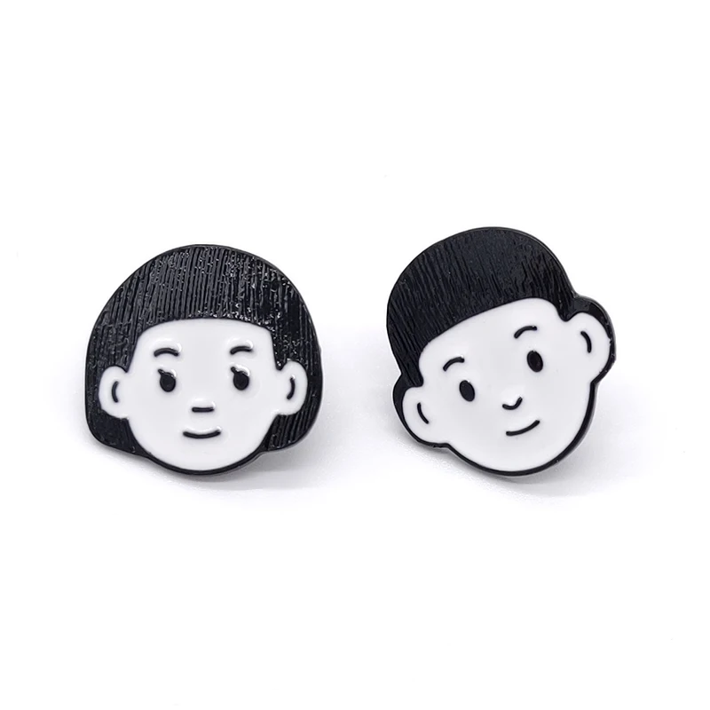 

PD BROOCH Sun Moon Mount Fuji Bear Couple Avatar Love Heart Cartoon Brooch Enamel Pin Pins Cute Anime Pins Cartoon Brooch