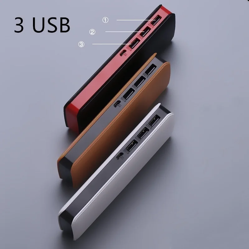 20000 мАч портативный внешний аккумулятор 3 USB LED батарея Powerbank Быстрая зарядка для
