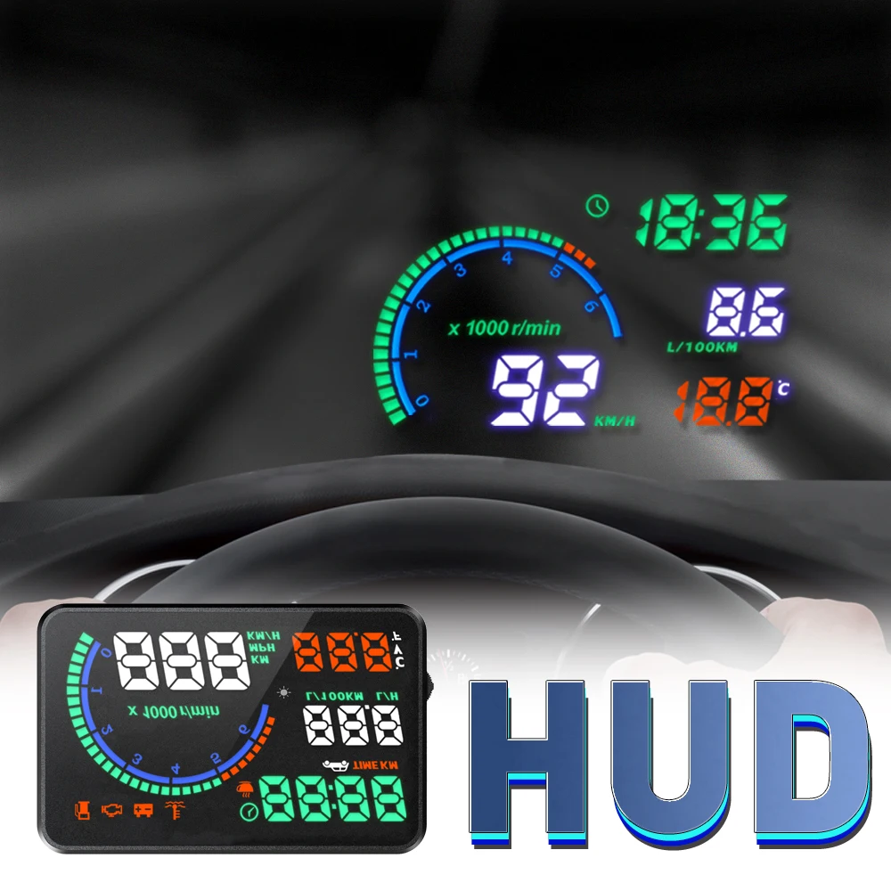 Новинка автомобильный проектор скорости i9 HUD с дисплеем OBD2 детектор датчик