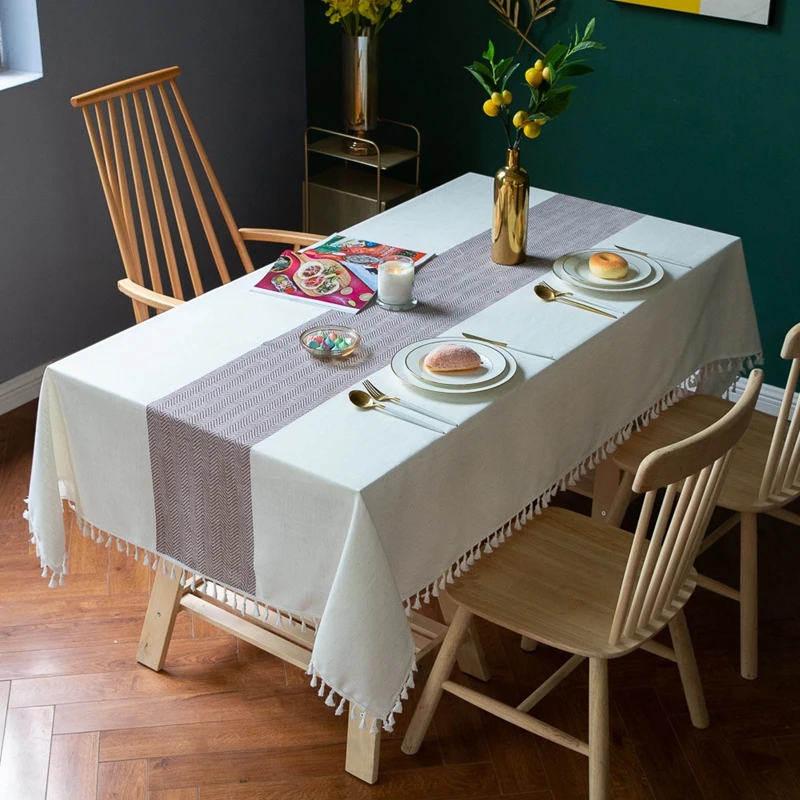 

Stripe Rectangle Table Runner Tablecloth wedding decoration Coffee Table Dining Table Coffee Table Cover Cloth Tablecloth