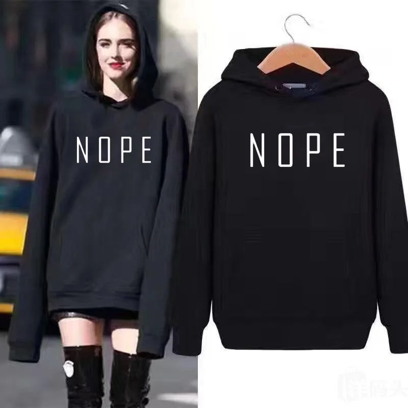 2020 модные осенне зимние Для женщин толстовка с принтом нет длинным рукавом
