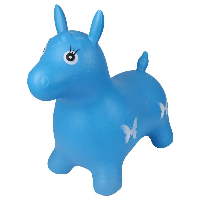 Надувная игрушка большая толстая надувная музыкальная лошадь детская кожаная
