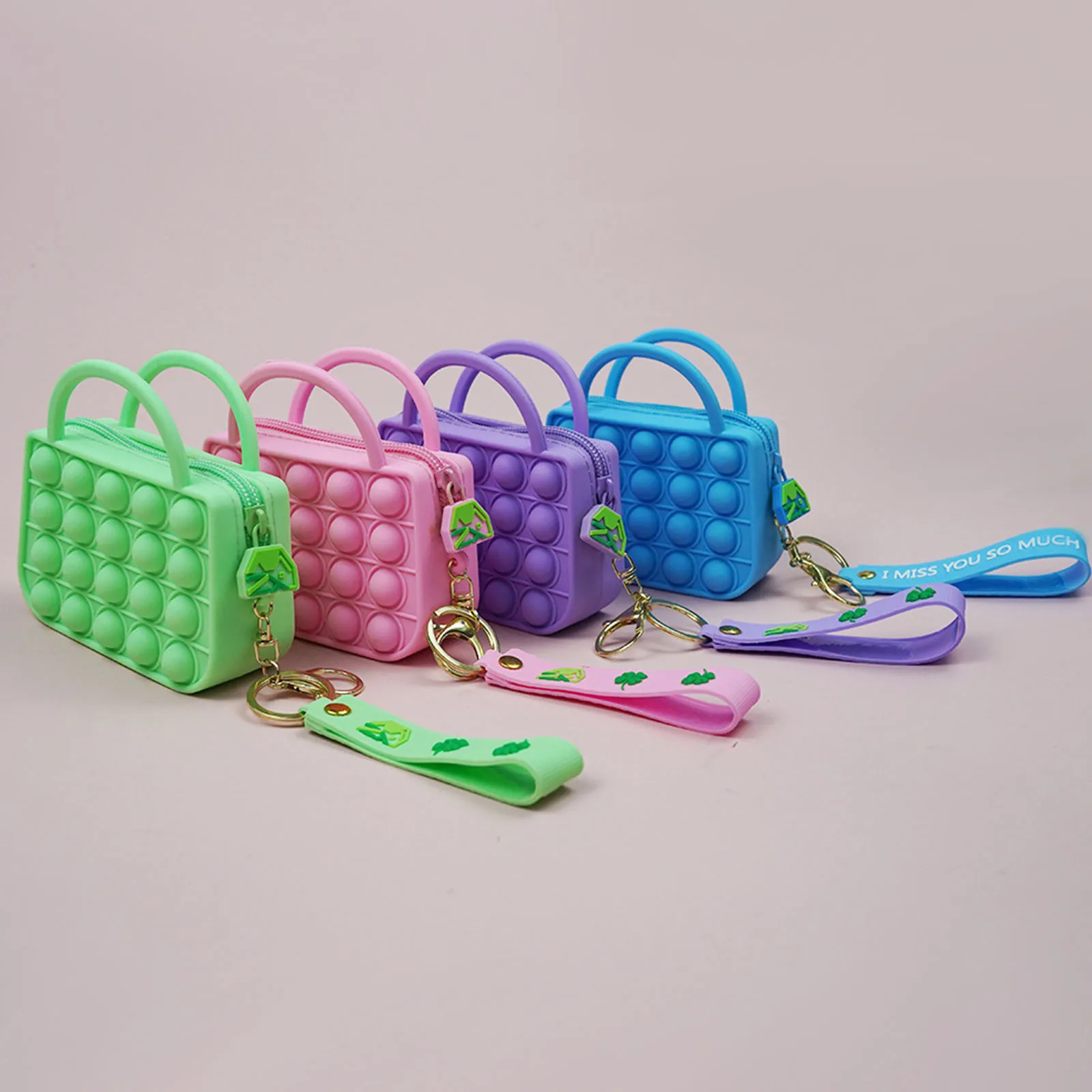 Антистресс Bolsa Popper It Bag пузырьковый квадратный кошелек Poppet Сумочка сенсорный Popete